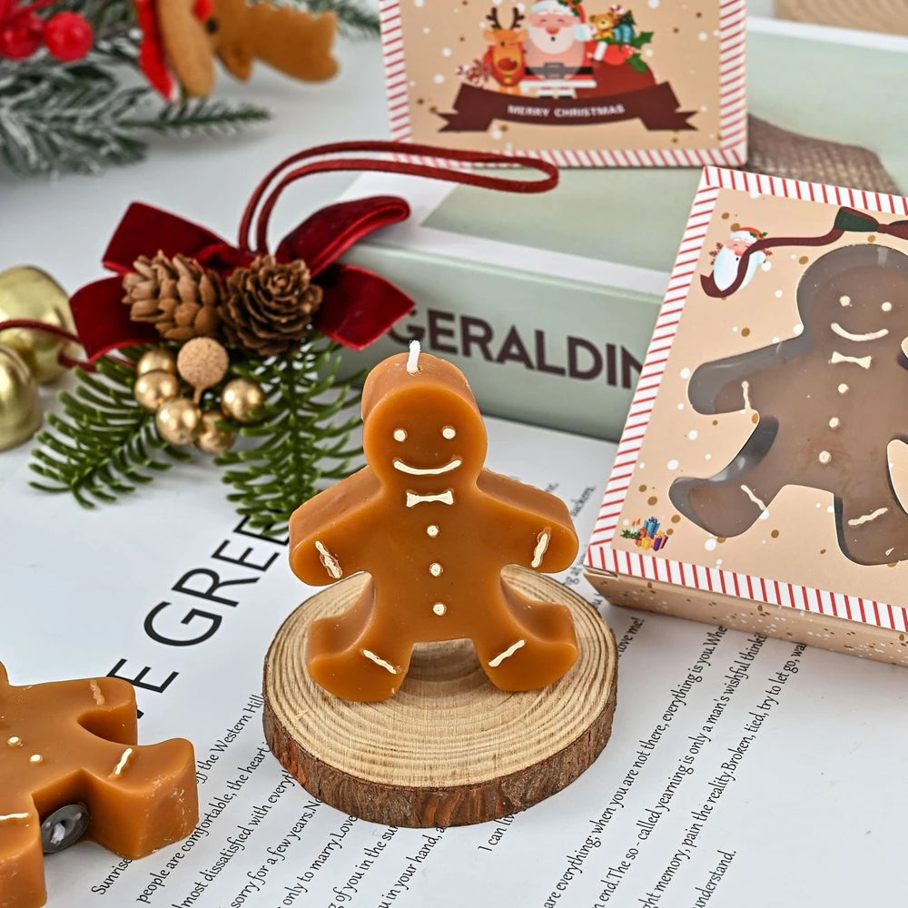 Christmas Gingerbread Man Aromatherapy Candle