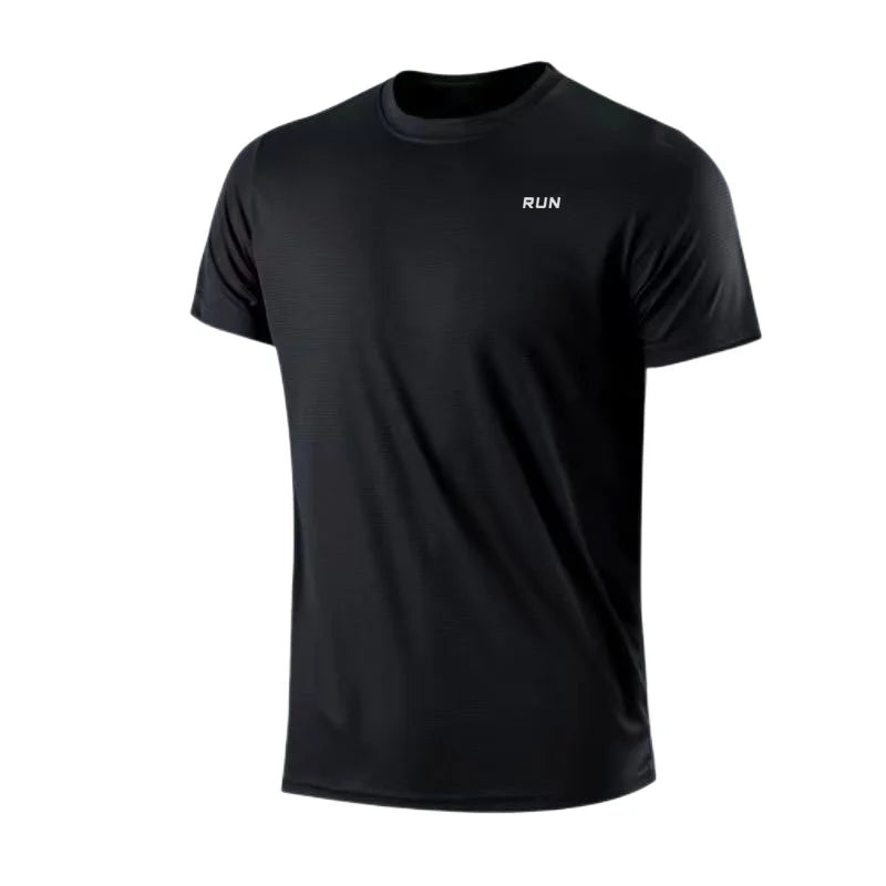 Men's Quick Dry Short Sleeve Gym Round Neck T-Shirt