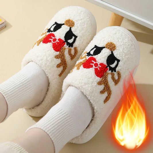 Christmas Unisex Winter Cotton Slippers
