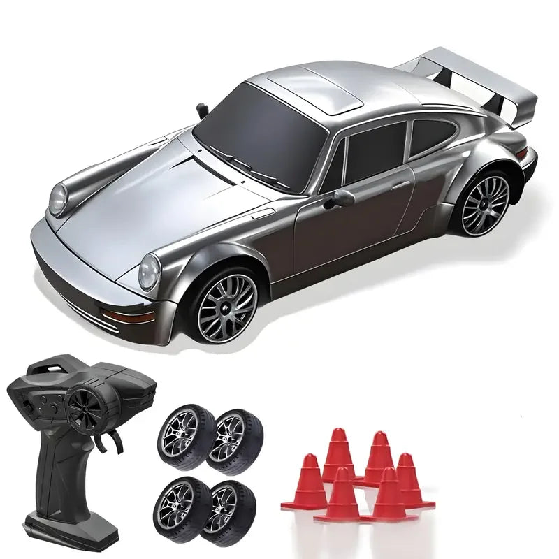 Remote Control Drift Car with Dual Drifting Tires and LED Lights