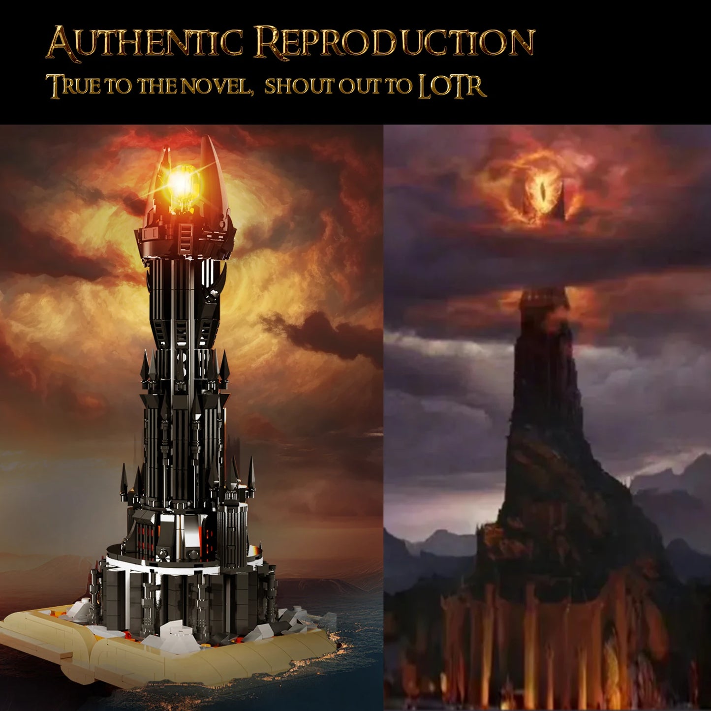 Black Tower Magic Book Building Block Castle Model