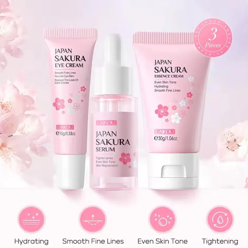 Sakura 3 Piece Skin Care Set