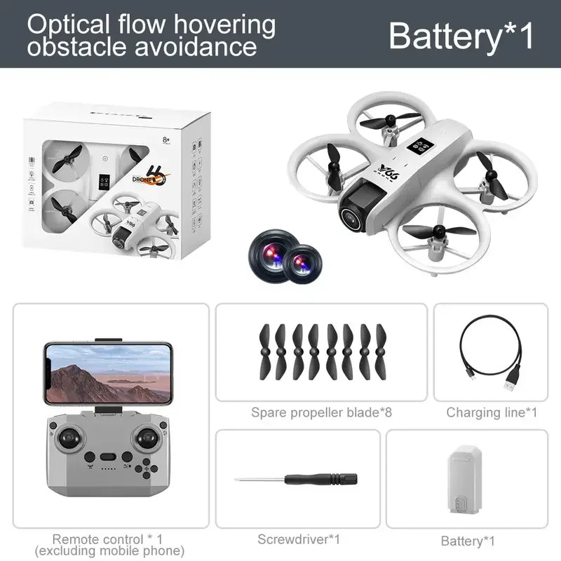 V66 Mini Drone 8K Profession HD Wide Angle Camera