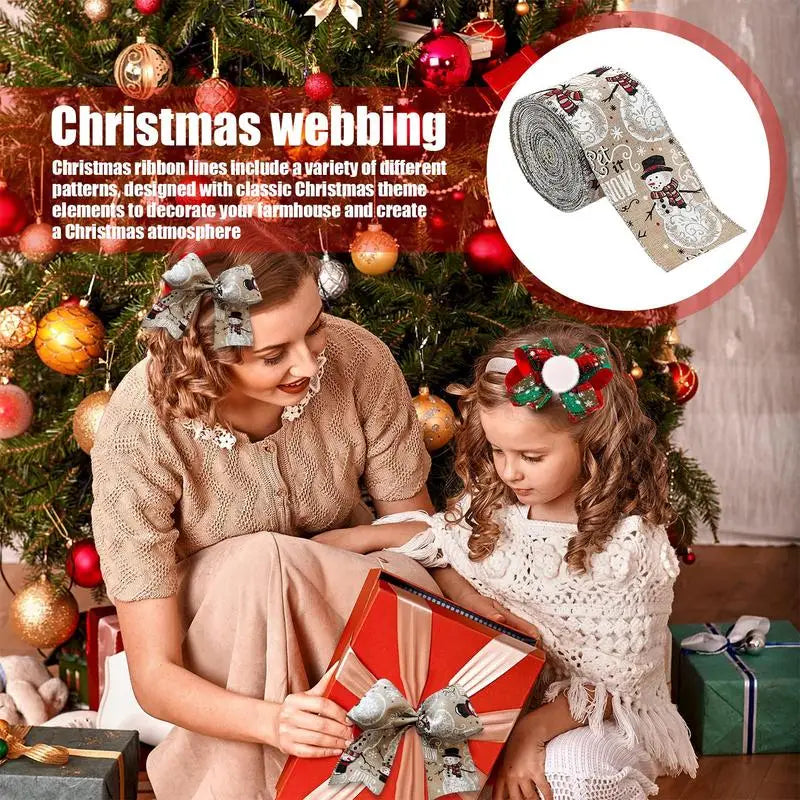 Christmas Ribbon Holiday Decorative Wreath