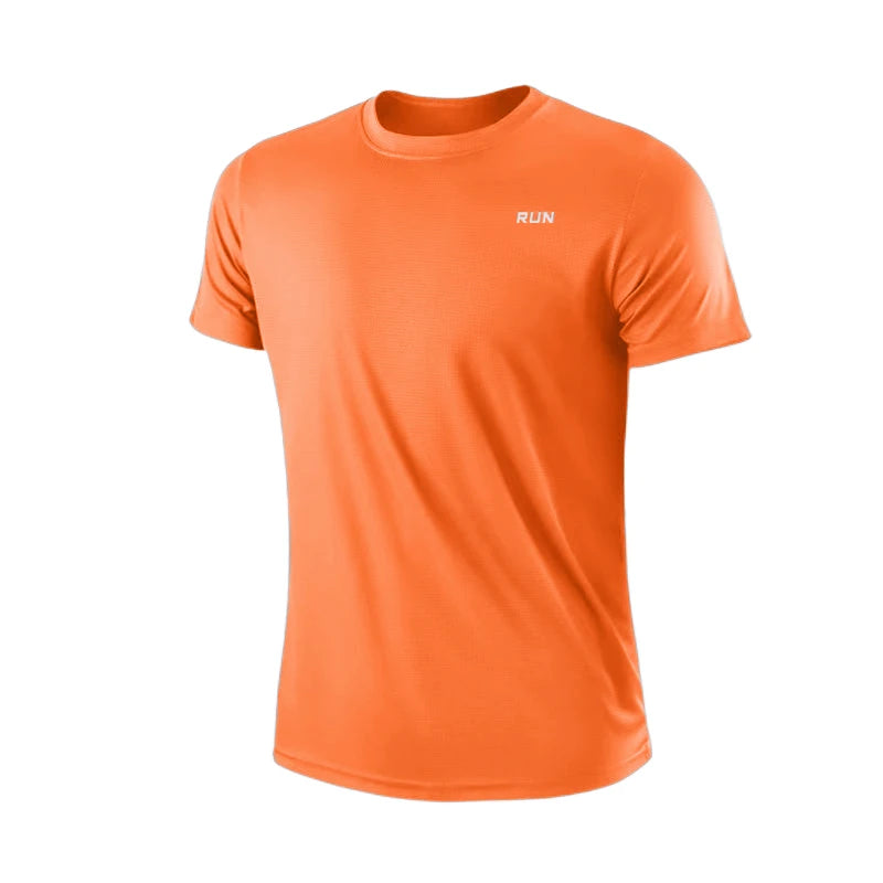 Men's Quick Dry Short Sleeve Gym Round Neck T-Shirt