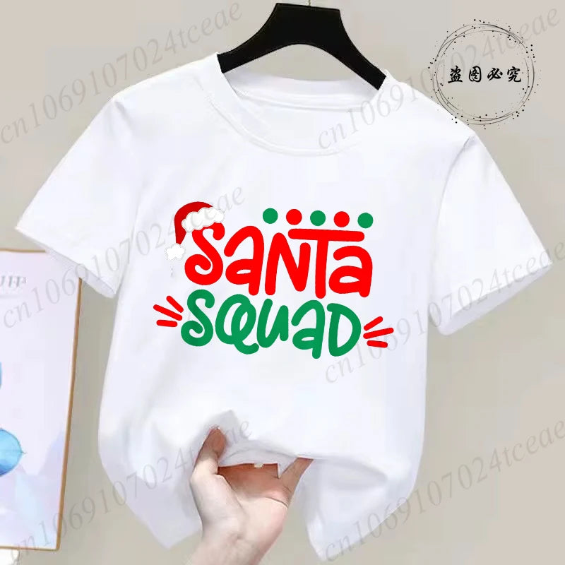 Children's Short Sleeve Christmas Themed T-shirt