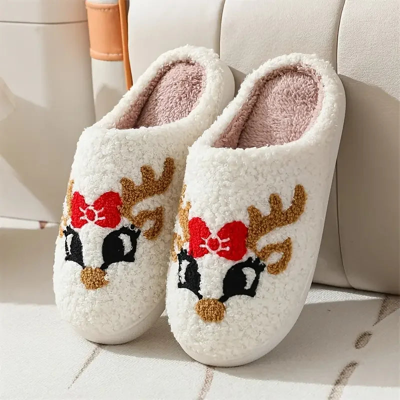Christmas Unisex Winter Cotton Slippers