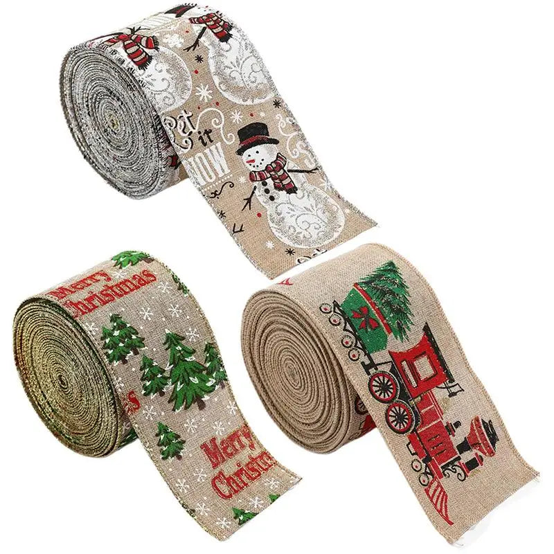 Christmas Ribbon Holiday Decorative Wreath