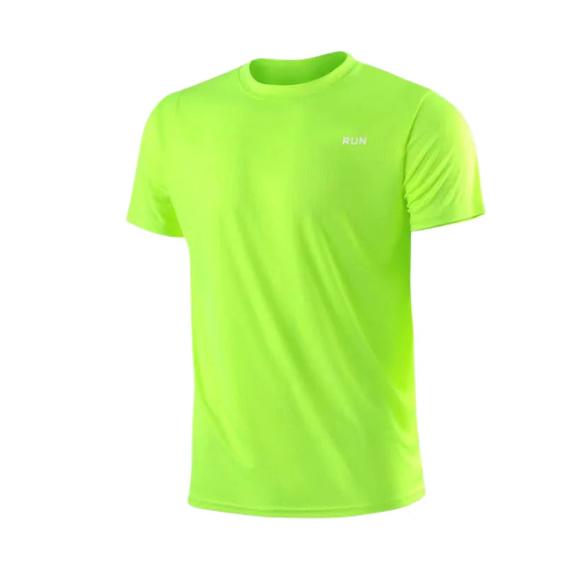 Men's Quick Dry Short Sleeve Gym Round Neck T-Shirt