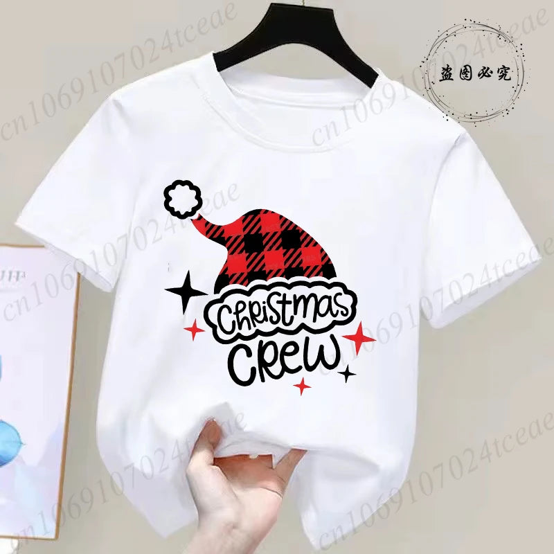 Children's Short Sleeve Christmas Themed T-shirt