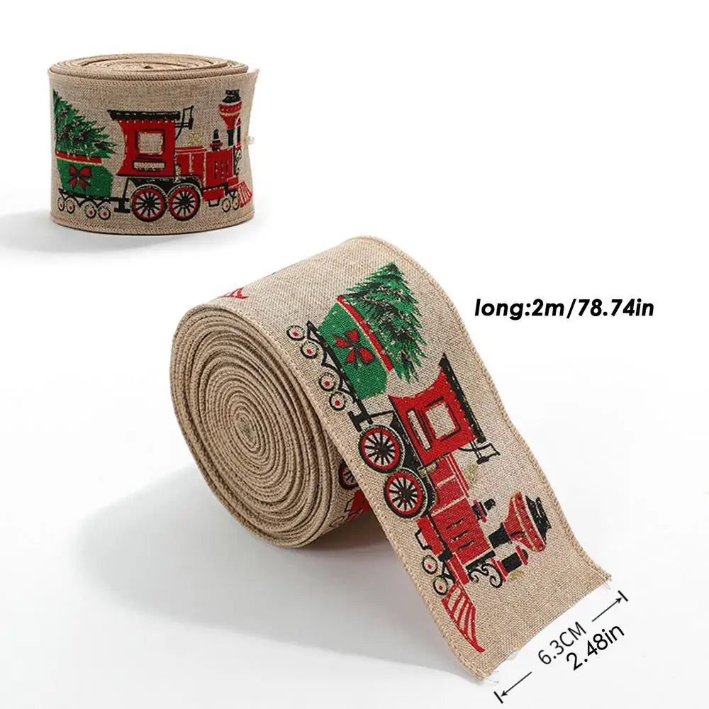 Christmas Ribbon Holiday Decorative Wreath