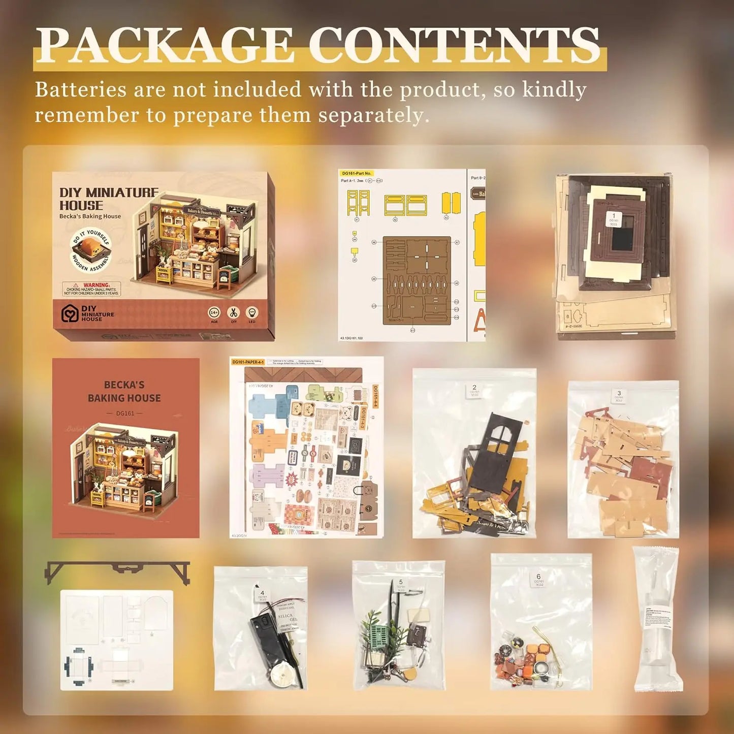 Robotime Rolife Baking House 3D