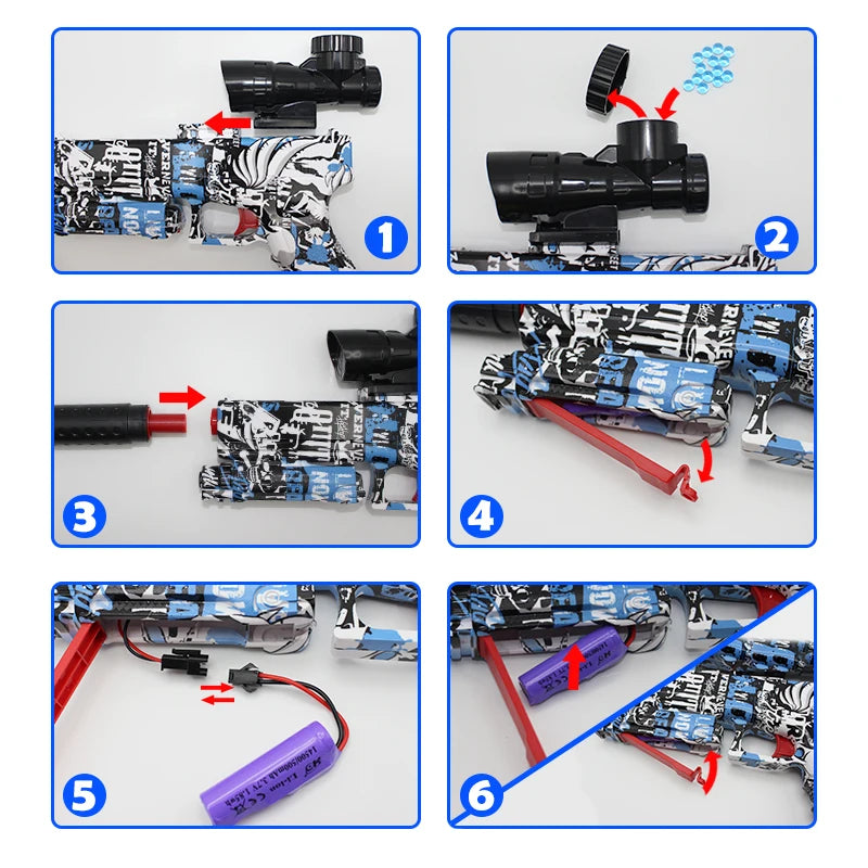 Exclusive M4 Electric Gel Ball Blaster Toy Gun