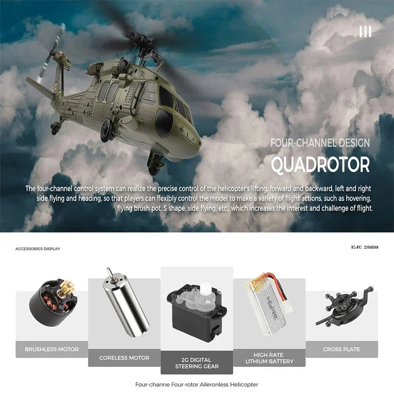 Black Hawk Remote-controlled Helicopter