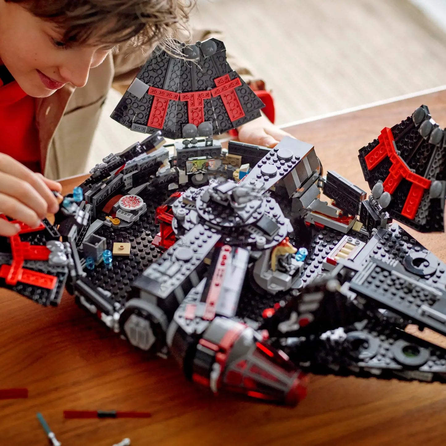 Dark Falcon Star Ship Building Blocks With Creative Architecture
