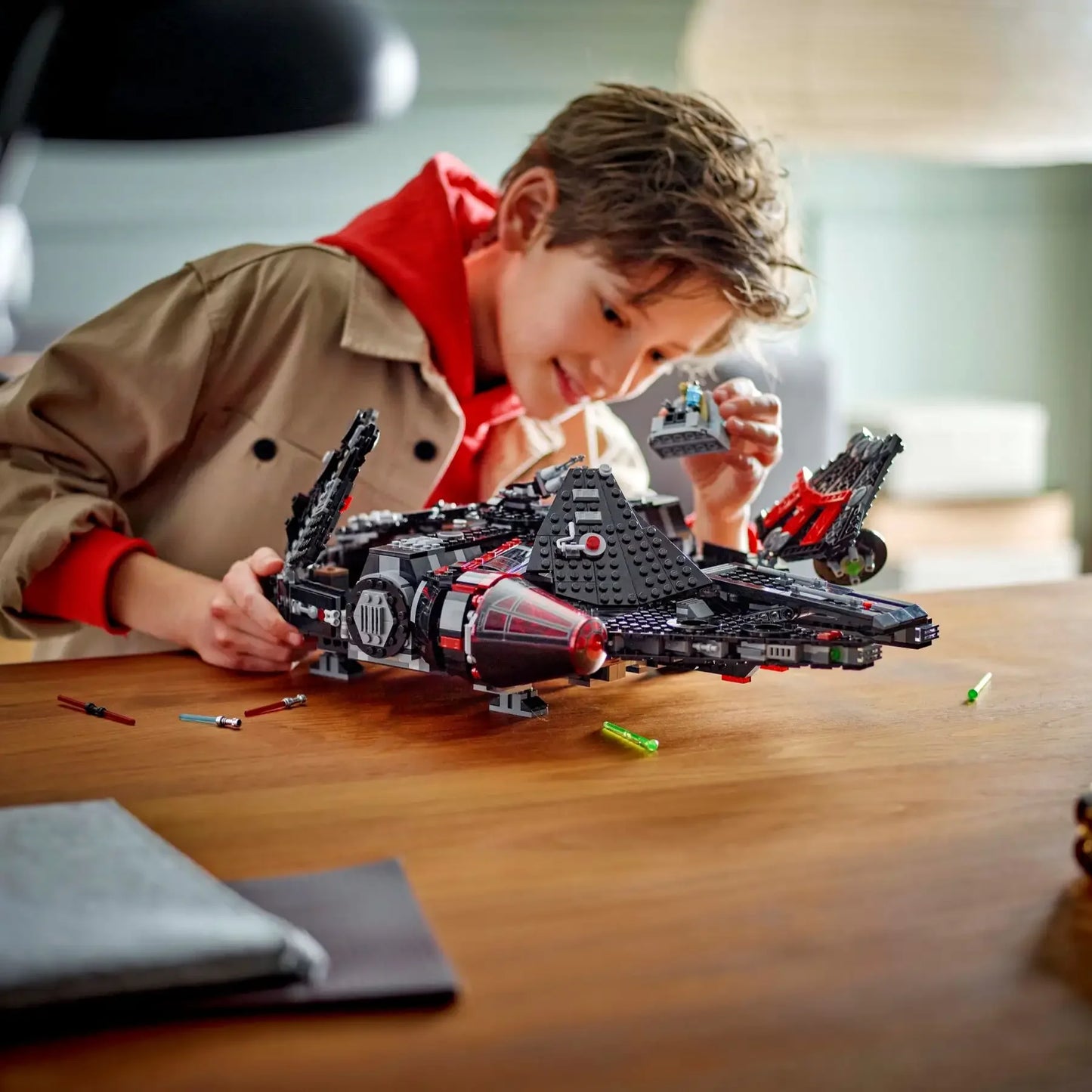 Dark Falcon Star Ship Building Blocks With Creative Architecture