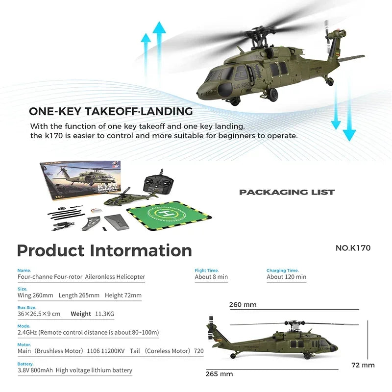 Black Hawk Remote-controlled Helicopter