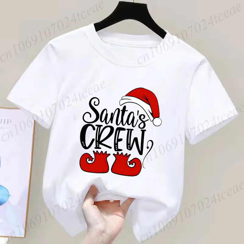 Children's Short Sleeve Christmas Themed T-shirt
