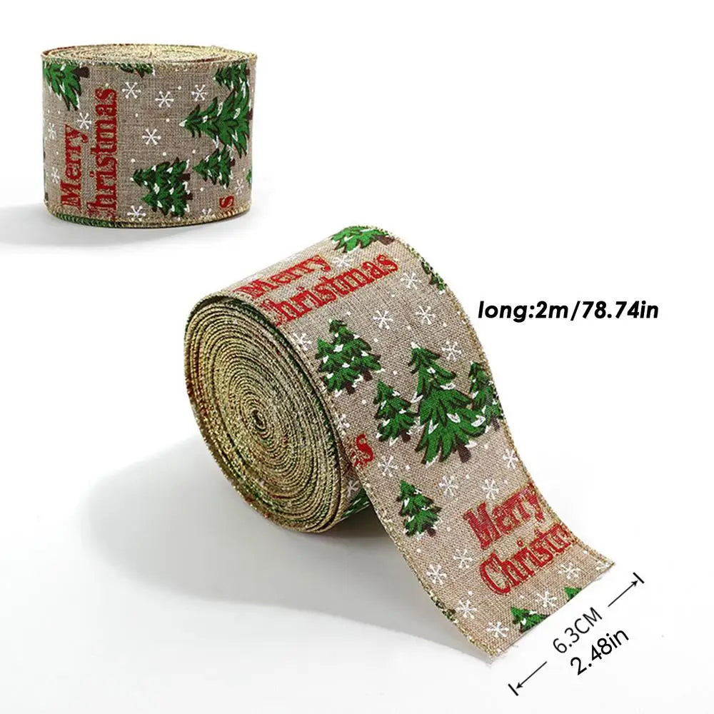 Christmas Ribbon Holiday Decorative Wreath