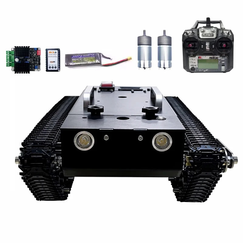 Remote Control Tank With Metal Track Shock Absorption