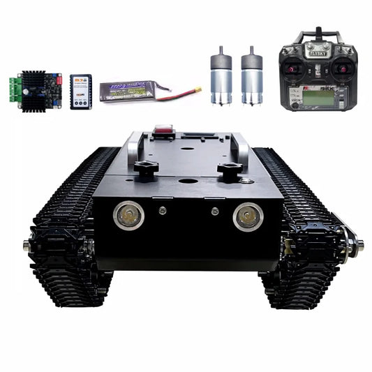 Remote Control Tank With Metal Track Shock Absorption
