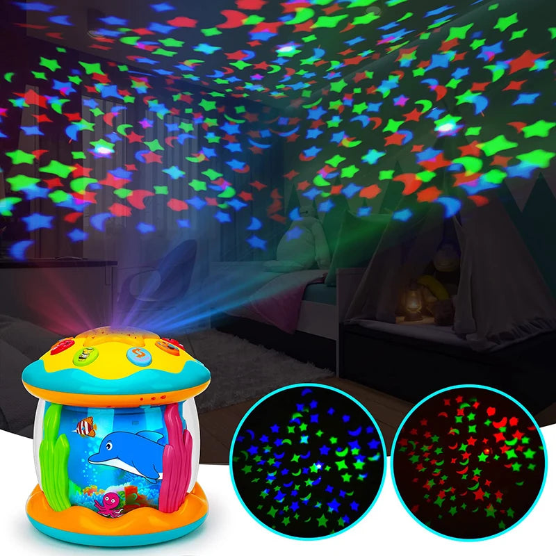 Ocean Light Rotary Projector Musical Toys 1-3yrs