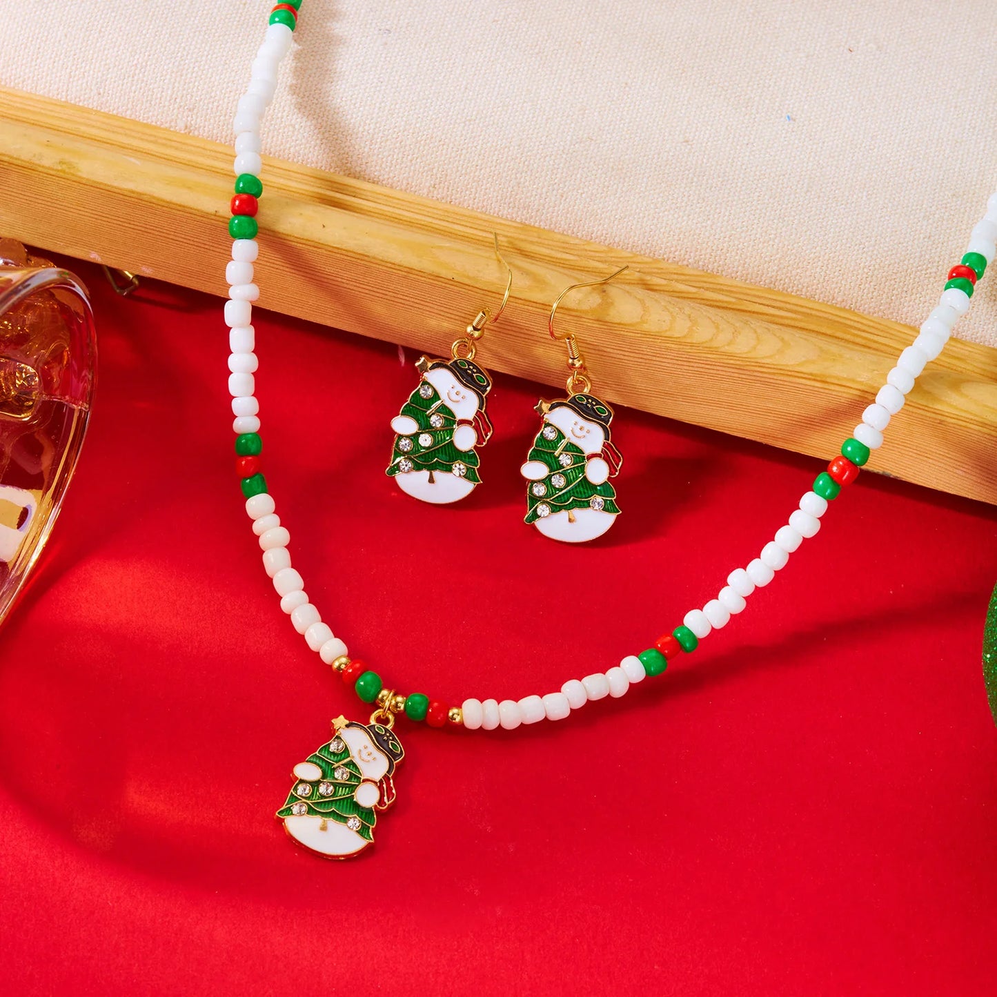 Christmas-Themed Colorful Jewelry Set