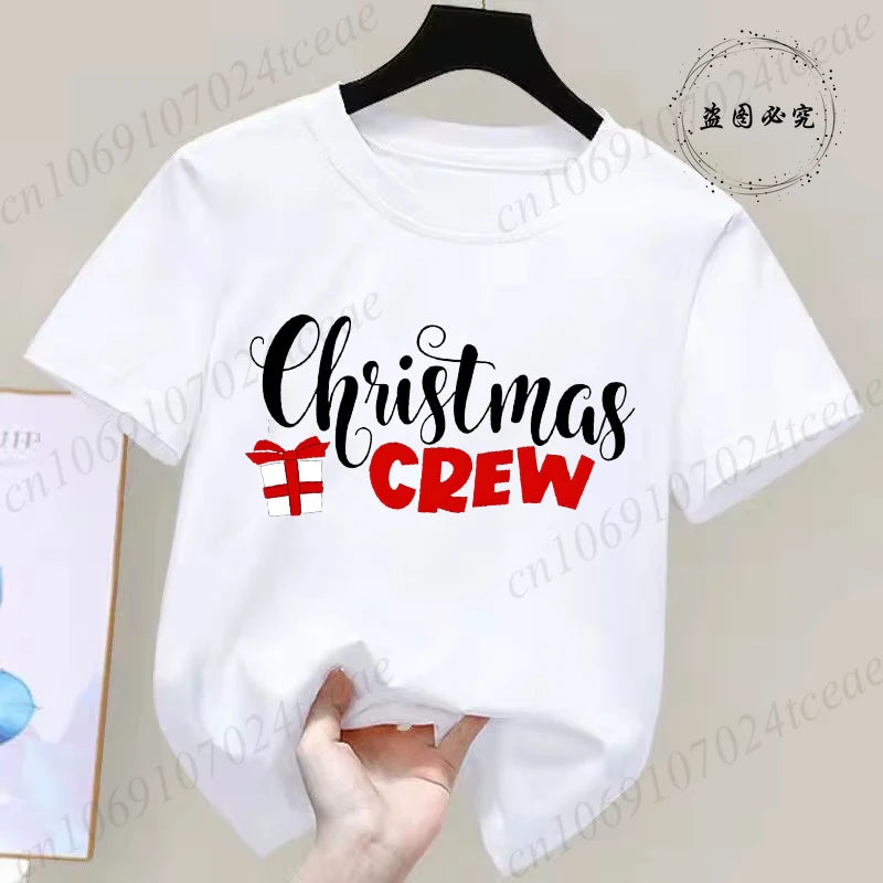 Children's Short Sleeve Christmas Themed T-shirt