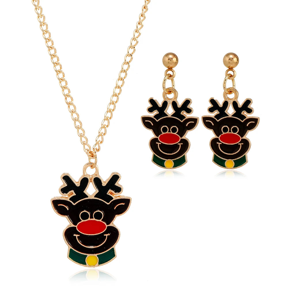 New Trendy Christmas Jewelry Set