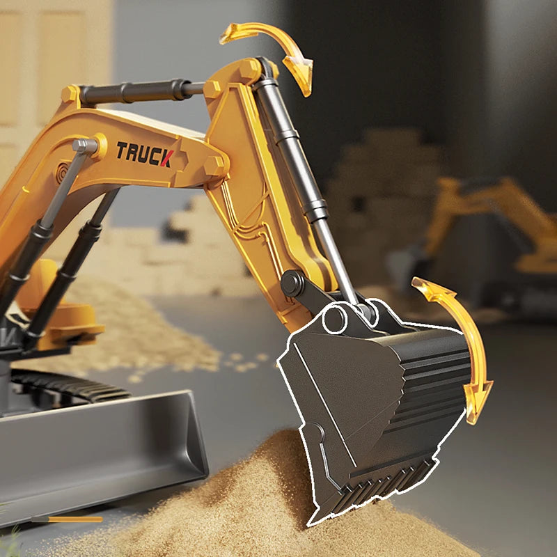 Remote Control Excavator With Lights