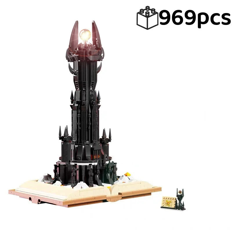 Black Tower Magic Book Building Block Castle Model