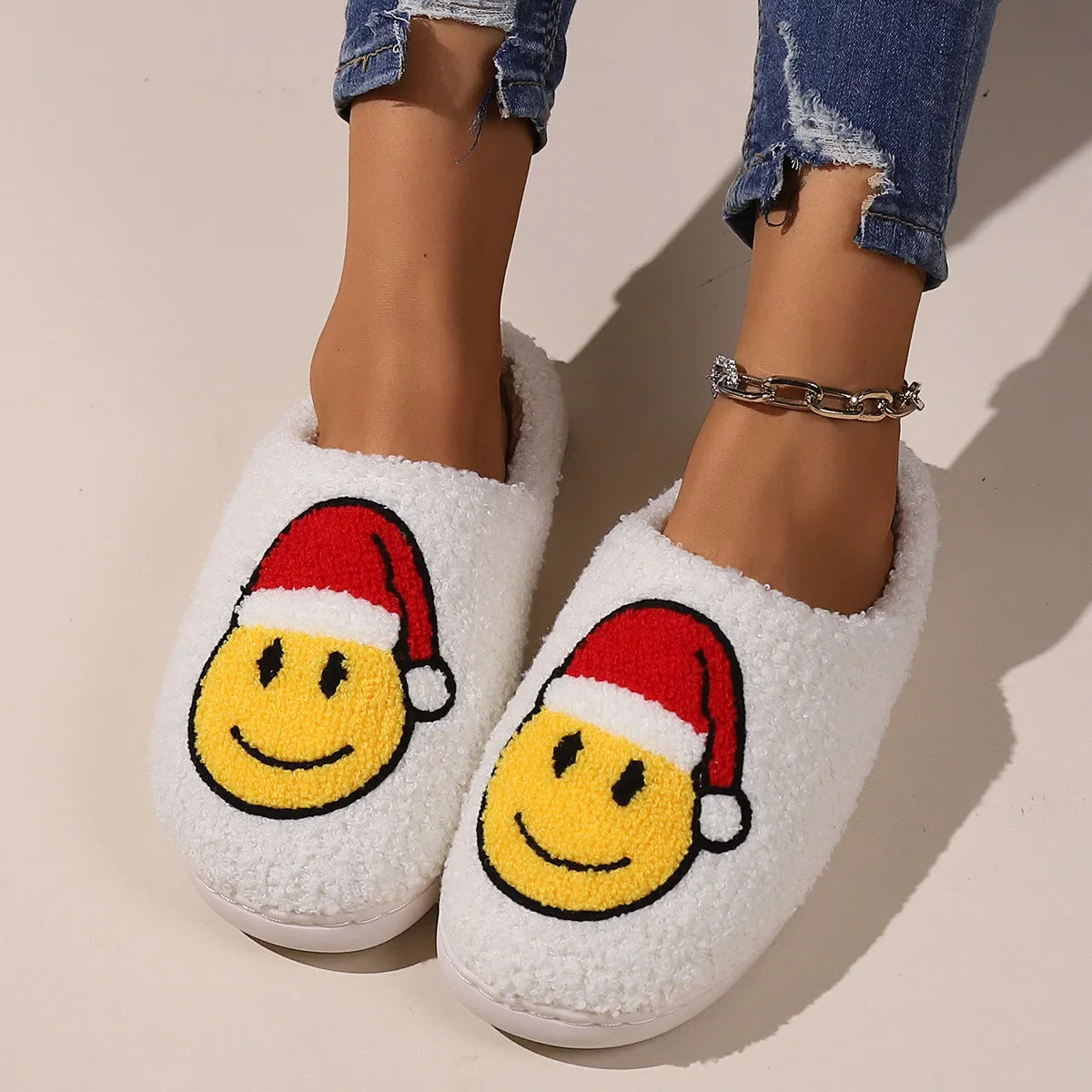 Christmas Unisex Winter Cotton Slippers