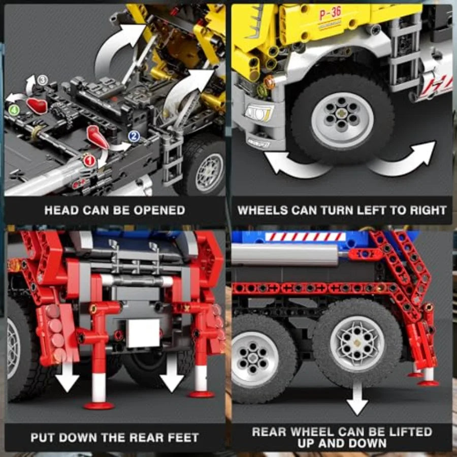 Truck Building Blocks Set With Remote Control