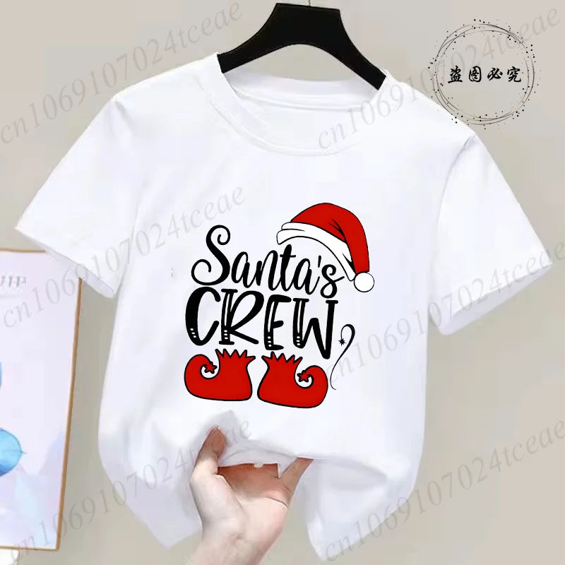 Children's Short Sleeve Christmas Themed T-shirt