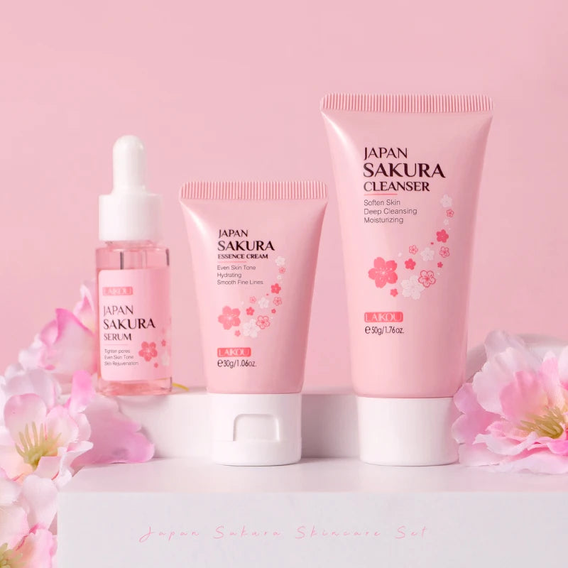 Sakura Skincare Set Moisturizing Anti-Aging Kit