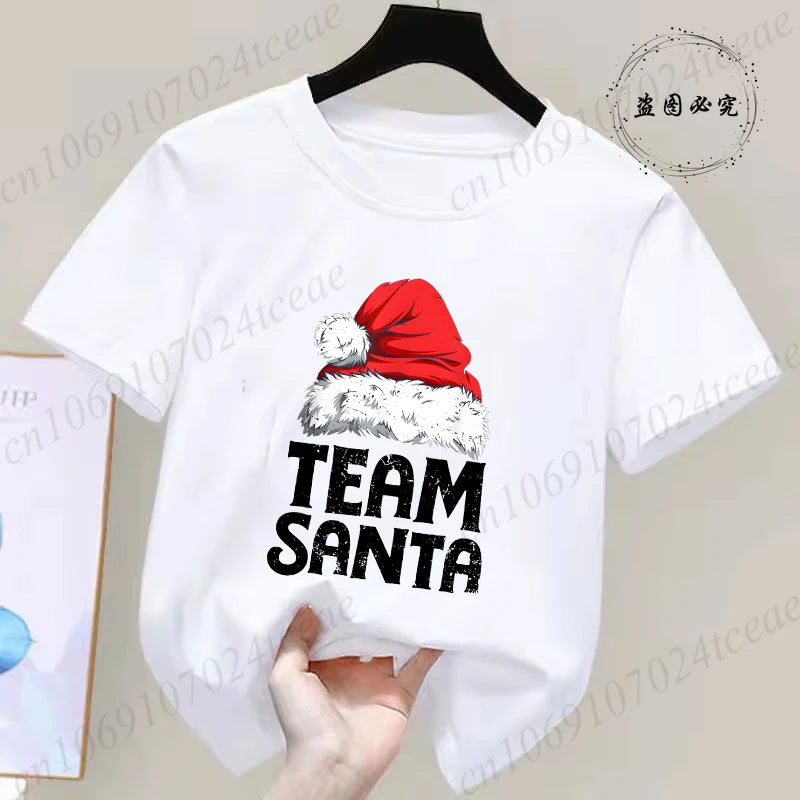 Children's Short Sleeve Christmas Themed T-shirt