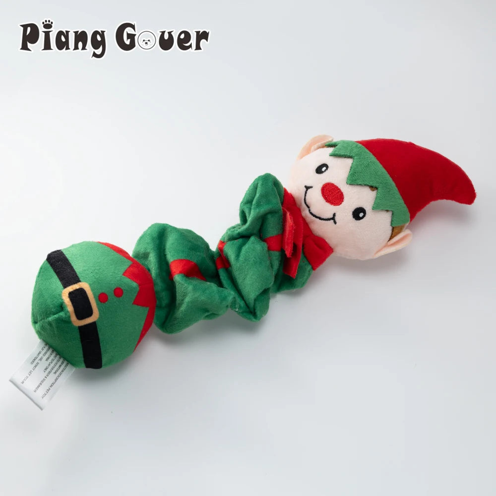 Christmas Elf Penguin Squeaky Toy