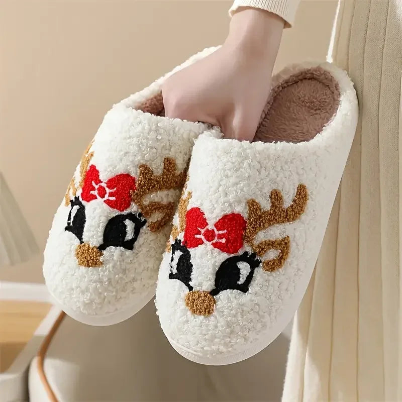 Christmas Unisex Winter Cotton Slippers
