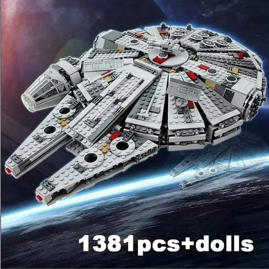 Space Millennium Falcon Ship Model Building Block Toy