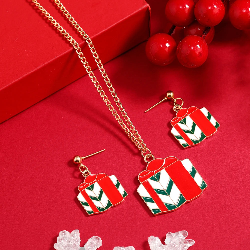 New Trendy Christmas Jewelry Set