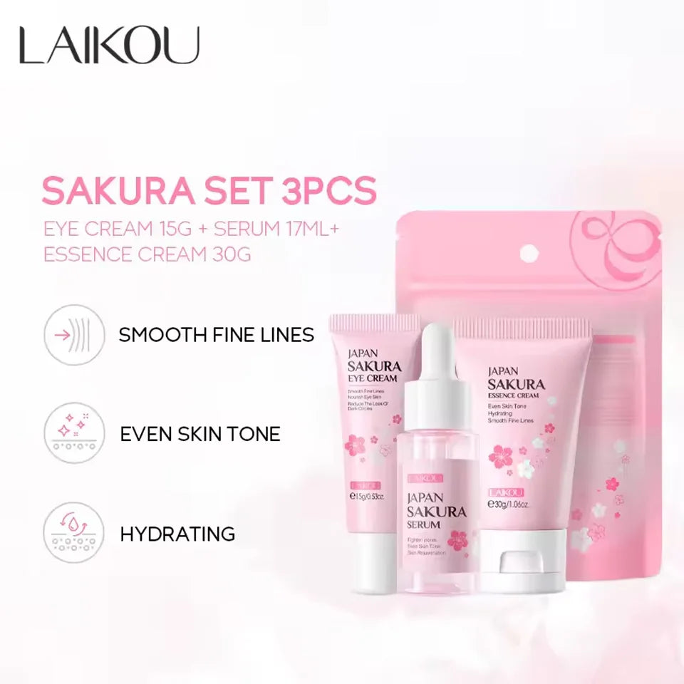 Sakura 3 Piece Skin Care Set