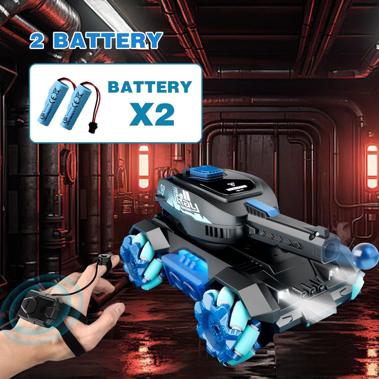 RC Tank Toys Four Wheel Drive With Gesture Control