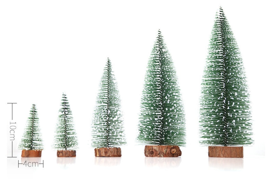 Mini Christmas Tree with Pine Needles Table Top Decoration